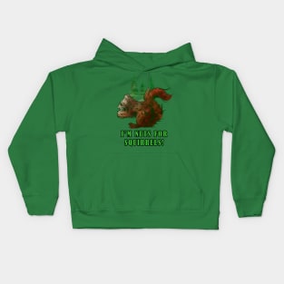 I'm Nuts for Squirrels Kids Hoodie